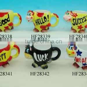 Ceramic Cow Shape Mug thumbnail-1