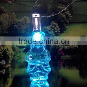 Acrylic Crystal LED 7colors Flashing Angel Snowman Santa Xmas Tree Hanging Ornaments thumbnail-3