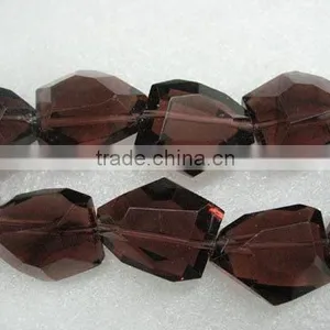 Coffee Irregular Loose Crystal Beads thumbnail-1