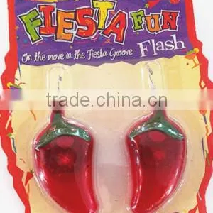 Hot Chili Pepper Flahsing Led Light up Earrings thumbnail-3