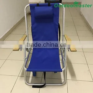 Outdoor Lightweight Beach Backpack Blue Camping Chair Foldable thumbnail-2
