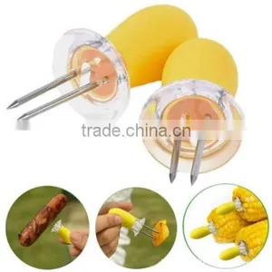New Upgarde Safety Convenient Corn on the Cob Holders Skewers Needle Prongs For BBQ Barbecue thumbnail-6