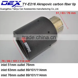 Exhaust Tip Akrapovic Carbon Fiber Exhaust Pipe for All Car thumbnail-1