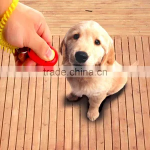 Dog Pet Click Clicker Training Obedience Agility Trainer Aid Wrist Strap thumbnail-1