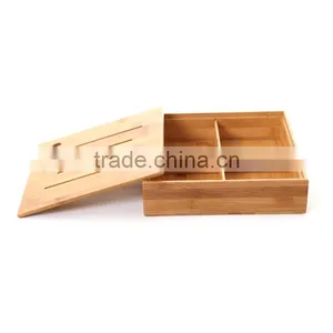 Aonong Customizable Bamboo Candy Box/ Dry Fruits/Nuts Storage Box With Lid thumbnail-3