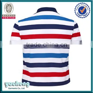 Fashion Summer Stripe Polo T-shirt Embroidery Men Cotton Polo T-shirt High Quality T-shirt thumbnail-5
