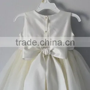 Perfect Special Occasion Flower Kids Girls Dress With Tulle Skirt Girls Tutu Dress Bow At Back Beautiful Model 2016 HSD5838 thumbnail-3
