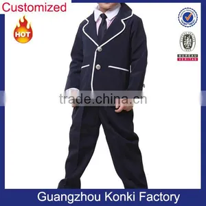 Wholesale Fashionable Boys and Girl Blazer Primary School Uniform Designs thumbnail-1