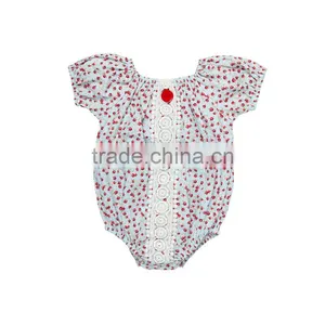 Summer Wholesale Baby Boutique Clothing Rompers Baby Girl Floral Rompers Infant and Toddler Rompers thumbnail-5