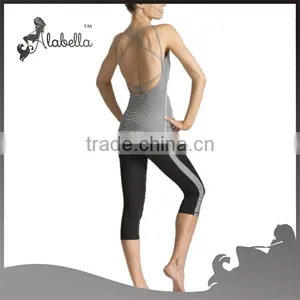 Wholesale Sublimation Capris Fitted Trackpants Yoga Pants Custom thumbnail-1
