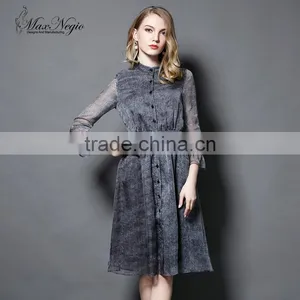 MAXNEGIO Pretty Woman Clothing Long Sleeve Nice Dresses thumbnail-1