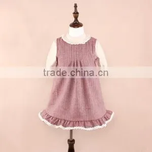 New Stylish Elegant Children Girl Ruffles Kid Clothes White Lace Dress thumbnail-2