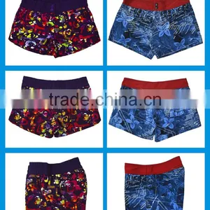 Fashion Side Pockets Denim Printed Board Shorts Denim Dye Shorts thumbnail-4