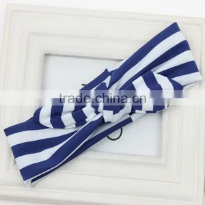 2015 Newest Cotton Baby Knot Headband,Stripe Cotton Headbands thumbnail-5