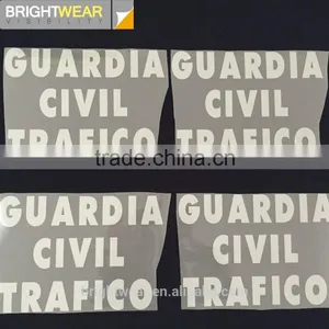 Relfective Logo Reflective Letters Reflective Words be Heated on Polo Shirt for Spain Market thumbnail-1