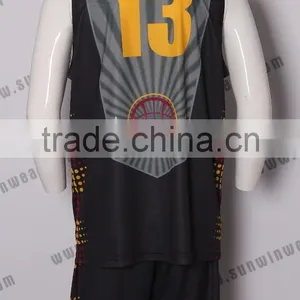 Latest Basketball Jersey Design 2016 Sublimation Good Quality Uniforms Basketball Training Wear thumbnail-4