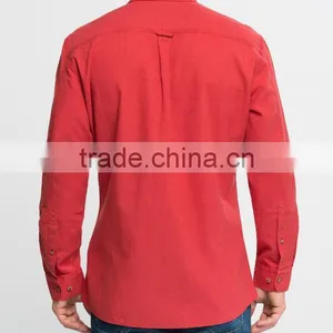 Pink Solid Super Skinny Long Sleeve Buttonless Shirt thumbnail-2