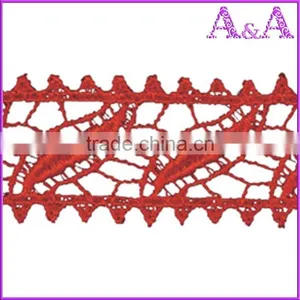 Pretty Ladies Embroidery Cotton Flower Lace Trim Black Lace thumbnail-5