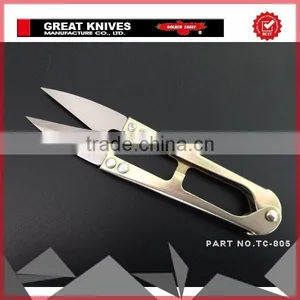Wholesale Golden Eagle Yarn Scissors Golden Handle 12+1 Thread Cutter With the Best Quality thumbnail-2