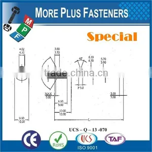 Made in Taiwan Flat Head Hi Lo Thread Special Furniture Confirmat Special Screw thumbnail-1