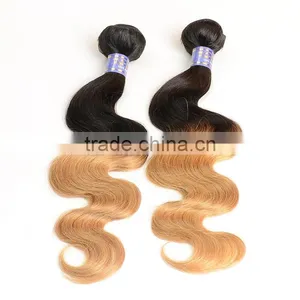 2017 Factory Price With Top Quality Sew in Human Hair Weave Ombre Hair , Peruvian Hair thumbnail-2