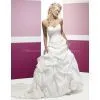 High Quality Taffeta Ruched Sweet Heart Bridal Wedding Gown Custom Made thumbnail-1