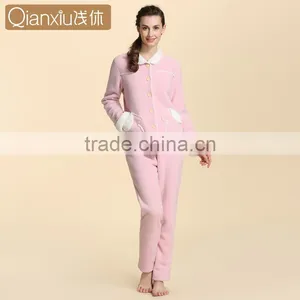 Functional Service Qianxiu Long Sleeve Winter Fleece Ladies Nighty thumbnail-3