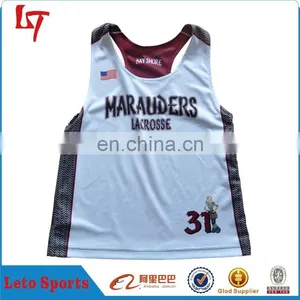 Women's Reversible Lacrosse Top Polyester Lacrosse Tank Top Pinnies College Lacrosse Pinnies Jersye thumbnail-1