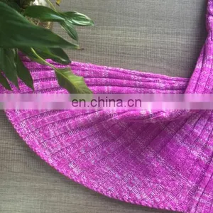 New Arrival Knited Crochet Mermaid Tail Blanket For Children And Mummy thumbnail-6