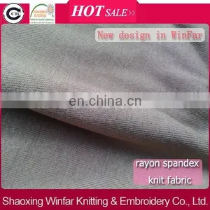 Winfar Textile Lowest Factory Price Knit Viscose Lycra Fabric thumbnail-1
