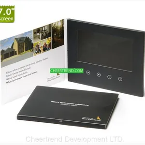 Bespoke Hardcover A5 7'' Lcd Video Brochure 256MB,1200mah Lithium Battery thumbnail-3