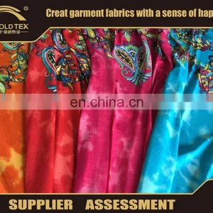 2016 Fashion Knitting Spandex Fabric Paper Printed Gold Stamp Flower Fabric in Keqiao Shaoxing China Fullgold thumbnail-1