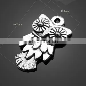 Wholesale Animal Owl Shape Pendant Alloy Pendant Jewelry Accessories thumbnail-3