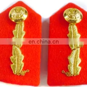 Officer Uniform Collar Gorgets, Police Goergets, Military Gorgets, British Gorget With Oak Leaf Embroidery thumbnail-6