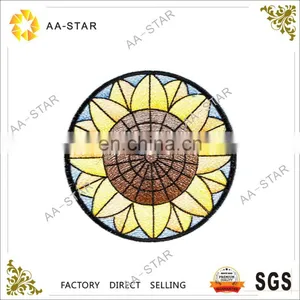 Sun Flower Custom Embroidery Badge Design for Dresses thumbnail-1