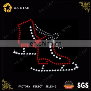 New Design Rhinestone Transfer Roller Skate for T-shirt thumbnail-1