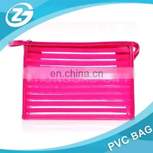 Multicolor Light High Quality Girl Woman Zipper Top PVC Cosmetic Bag thumbnail-1
