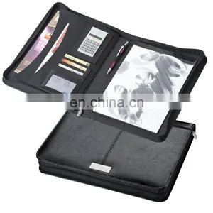 New Portable PU Planner Notebook Set With Ipad Container and Cards/pen Holder NOTEBO908 and Mini Calculator thumbnail-2