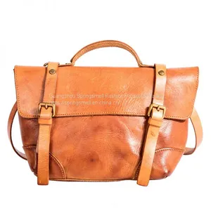 Wholesale Bags 2018 New Original Retro Shoulder Bag Handmade Leather Portable Diagonal Messenger Bag thumbnail-5