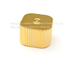 Gold Plastic Perfume Cap With Added Weight thumbnail-1