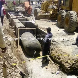 Rectangle Pneumatic Tubular Formwork for Box Culvert Casting In-situ,beam Construction, Pipe Construction thumbnail-2