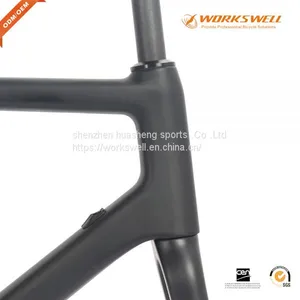 Full Carbon Road Bike Frame BSA Carbon Bicycle Frameset Glossy Matt 48/51/54/56/58CM thumbnail-3