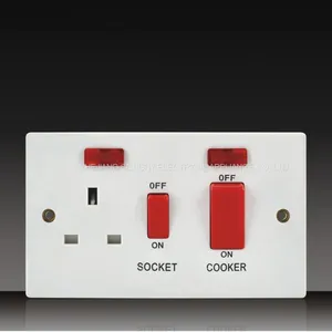 10A 250V Push Button Wall Switch Socket Digit Telephone Socket With Data Socket thumbnail-4