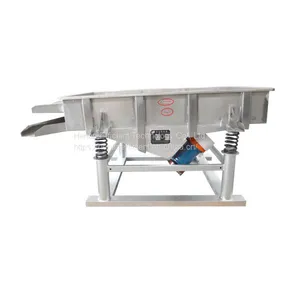 Horizontal Industrial Separator Large Capacity Stainless Steel Light Linear Vibrating Screening Sifter Machine thumbnail-1