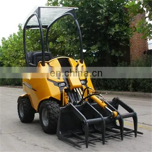 HYSOON Hy200 Mini Garden Tractor Loader With Grapple thumbnail-1