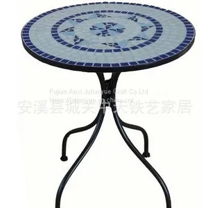 Outdoor Mosaic With Metal Table thumbnail-2