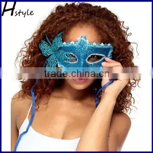Hot Sale Wholesale Colorful Butterfly Feather Party Mask in China SCM0025 thumbnail-3