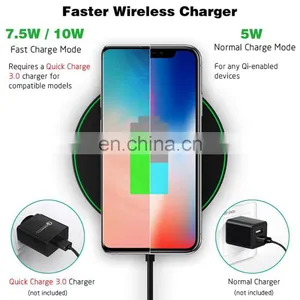 for Qi-Certified Smartphone 10W Wireless Charger Stand Fast Wireless Charging Pad Station thumbnail-3