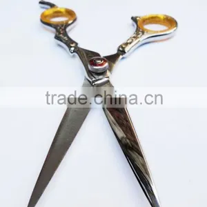 New Professional Barber Razor Scissor / Shear - Hair Cutting Scissor / Shear (Orange Beauty) thumbnail-5