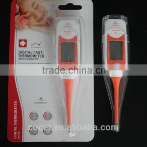 Flexible and Waterproof , Fever Alarm, 2decimal, (big)largeLCD, Led Display Digital Thermometer With Backlight thumbnail-5